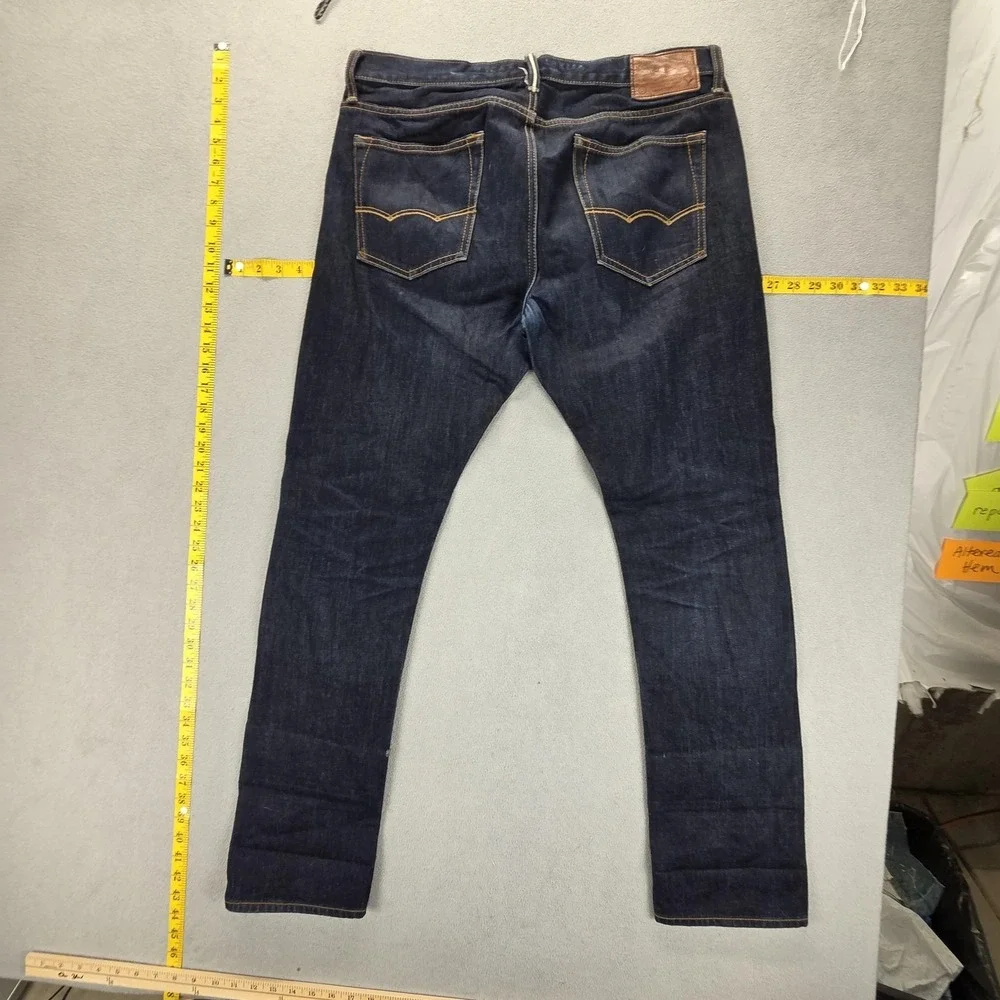 American Eagle‎ Jeans Mens 32x32 Blue Selvedge Slim Honeycomb Dark Wash